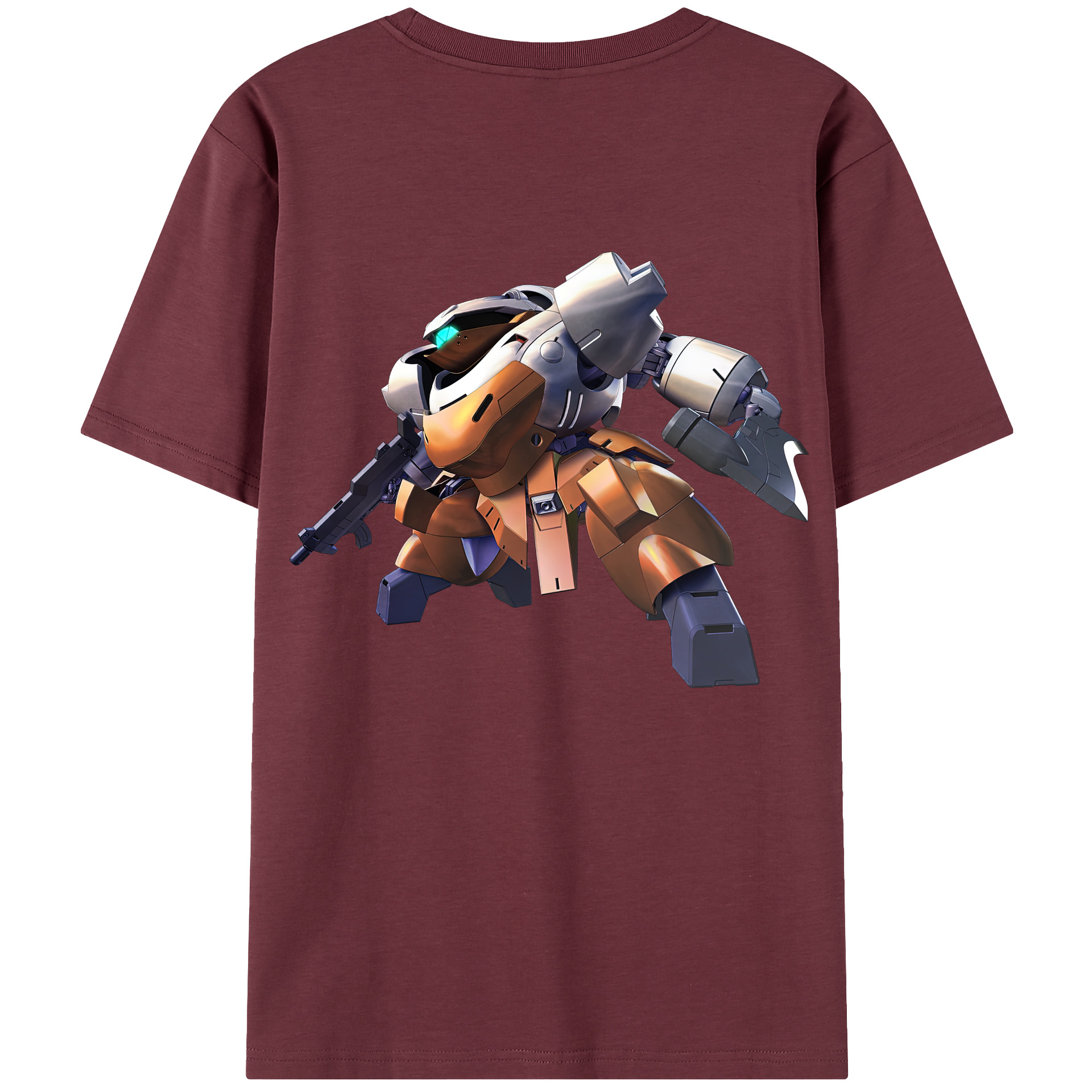 （画像用） 機動戦士ガンダム Mobile Suit Gundam 綿100％半袖Tシャツ（背面プリント）